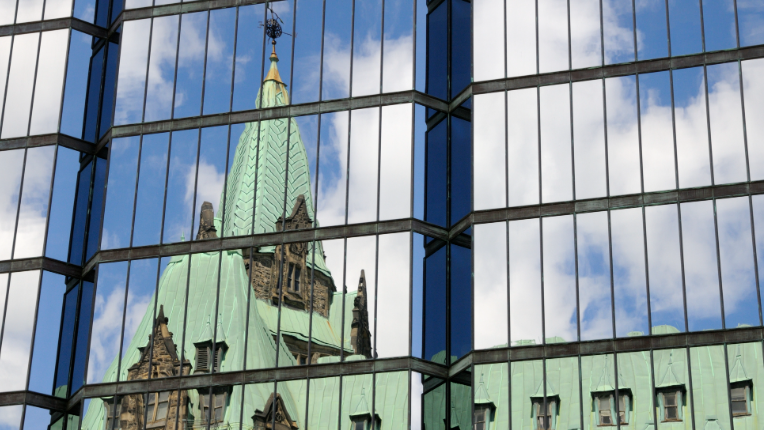 Parliament Hill in Ottawa, Canada.