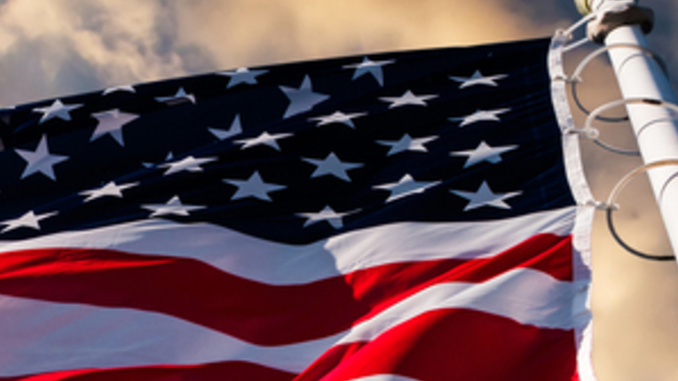 United States flag with stars and stripes